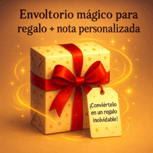 🎁 Envoltorio mágico para regalo + Nota personalizada